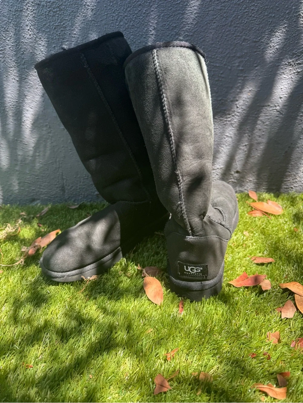 UGG Tall Classic Boots in Black Suede